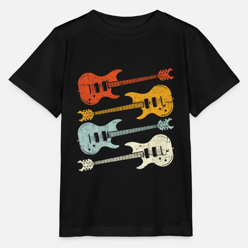 Gitarre - Stanley/Stella Kinder T-Shirt MINI CREATOR  - Schwarz