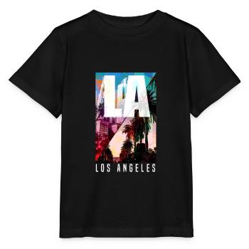 Los Angeles - T-shirt bio MINI CREATOR Stanley/Stella Enfant - noir - Devant - Mikhail (115cm)