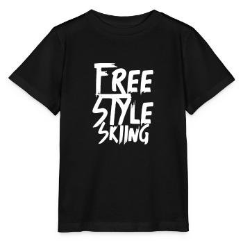 Skier Freestyler Skiing Freestyle Ski Trick - Stanley/Stella MINI CREATOR Kids’ T-Shirt - black - Front - Mikhail (115cm)
