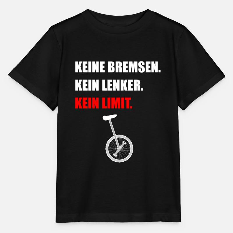 Spruch Einrad fahren - Stanley/Stella Kinder T-Shirt MINI CREATOR - Schwarz