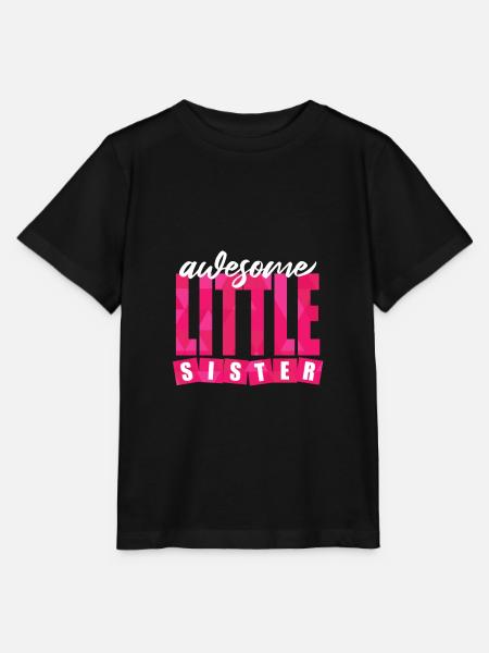 Kleine Schwester Geschenk - Stanley/Stella Kinder T-Shirt MINI CREATOR - Schwarz
