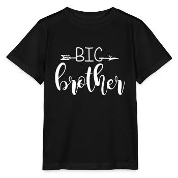Big Brother T-Shirt Großer Bruder Geschenk - Stanley/Stella Kinder T-Shirt MINI CREATOR  - Schwarz - Vorne - Mikhail (115cm)