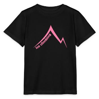 Eispickel Eisklettern Eiskletterer Eiswand Berg - Stanley/Stella Kinder T-Shirt MINI CREATOR  - Schwarz - Vorne - Mikhail (115cm)
