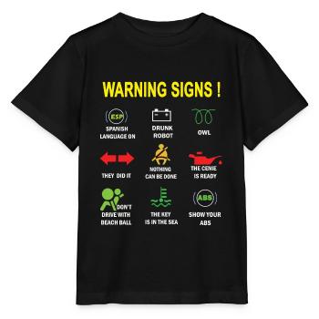 Indicator lights car - Stanley/Stella MINI CREATOR Kids’ T-Shirt - black - Front - Mikhail (115cm)