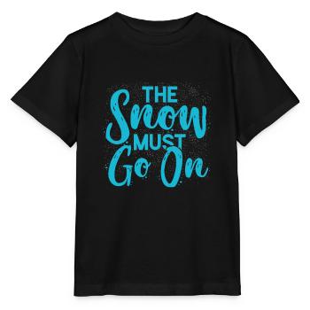 Neige d'hiver - T-shirt bio MINI CREATOR Stanley/Stella Enfant - noir - Devant - Mikhail (115cm)