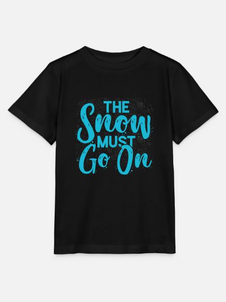 Schnee Winter - Stanley/Stella Kinder T-Shirt MINI CREATOR - Schwarz