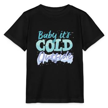 Winter - Stanley/Stella Kinder T-Shirt MINI CREATOR  - Schwarz - Vorne - Mikhail (115cm)