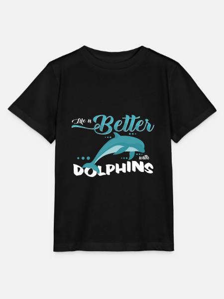 Delfin - Stanley/Stella Kinder T-Shirt MINI CREATOR  - Schwarz
