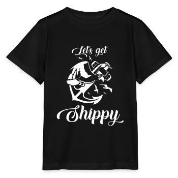 Hafen Küste Möwe Nordsee Ostsee Wattenmeer Moewe - Stanley/Stella Kinder T-Shirt MINI CREATOR  - Schwarz - Vorne - Mikhail (115cm)