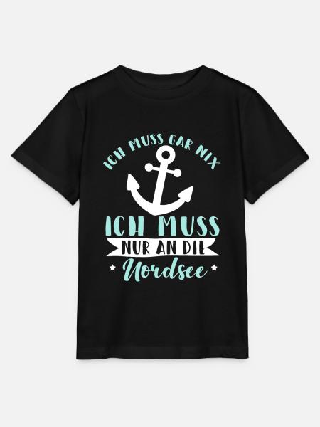Küstenkind Norddeutschland Ostsee Nordsee Geschenk - Stanley/Stella Kinder T-Shirt MINI CREATOR  - Schwarz