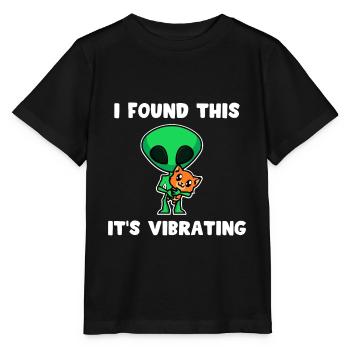 Cat alien - Stanley/Stella MINI CREATOR Kids’ T-Shirt - black - Front - Mikhail (115cm)