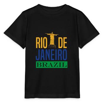 Brazil Rio de Janeiro - Stanley/Stella MINI CREATOR Kids’ T-Shirt - black - Front - Mikhail (115cm)