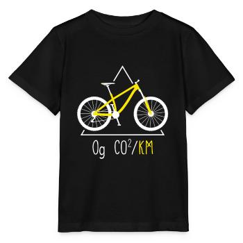 Fahrradfahrer Bike - Stanley/Stella Kinder T-Shirt MINI CREATOR  - Schwarz - Vorne - Mikhail (115cm)