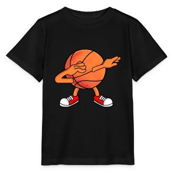 Basketball dabbing - Stanley/Stella MINI CREATOR Kids’ T-Shirt - black - Front - Mikhail (115cm)