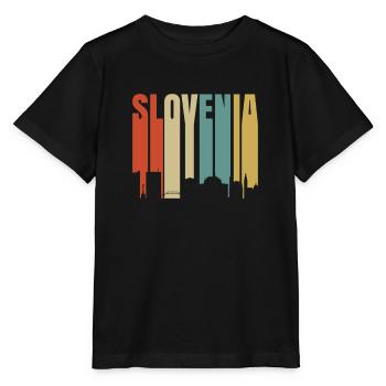 Slowenien - Stanley/Stella Kinder T-Shirt MINI CREATOR  - Schwarz - Vorne - Mikhail (115cm)