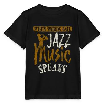 Jazz - Stanley/Stella Kinder T-Shirt MINI CREATOR  - Schwarz - Vorne - Mikhail (115cm)