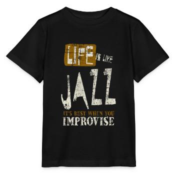 jazz - T-shirt bio MINI CREATOR Stanley/Stella Enfant - noir - Devant - Mikhail (115cm)