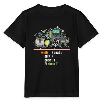 programmeur - T-shirt bio MINI CREATOR Stanley/Stella Enfant - noir - Devant - Mikhail (115cm)