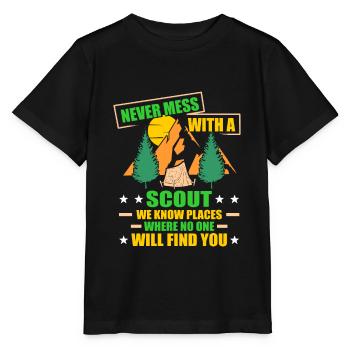 scout - T-shirt bio MINI CREATOR Stanley/Stella Enfant - noir - Devant - Mikhail (115cm)