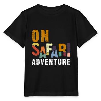 safari - T-shirt bio MINI CREATOR Stanley/Stella Enfant - noir - Devant - Mikhail (115cm)