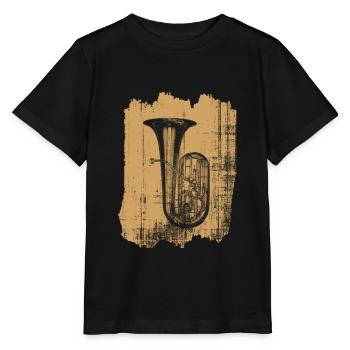 tuba - T-shirt bio MINI CREATOR Stanley/Stella Enfant - noir - Devant - Mikhail (115cm)