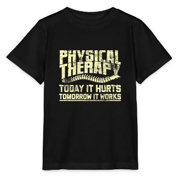 physiothérapeute - T-shirt bio MINI CREATOR Stanley/Stella Enfant - noir - Devant - Mikhail (115cm)