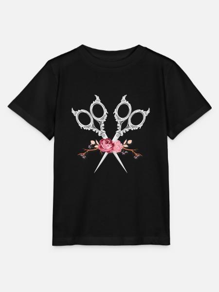Friseurin Schere - Stanley/Stella Kinder T-Shirt MINI CREATOR - Schwarz