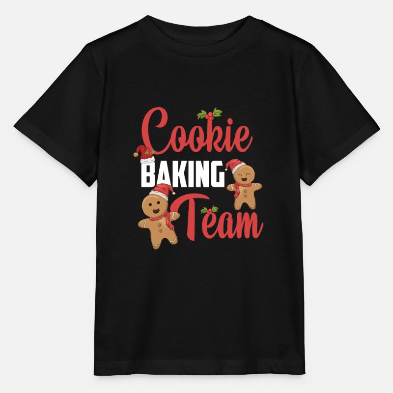 Cookie Baking Team Lebkuchen Weihnachtsbäckerei - Stanley/Stella Kinder T-Shirt MINI CREATOR - Schwarz