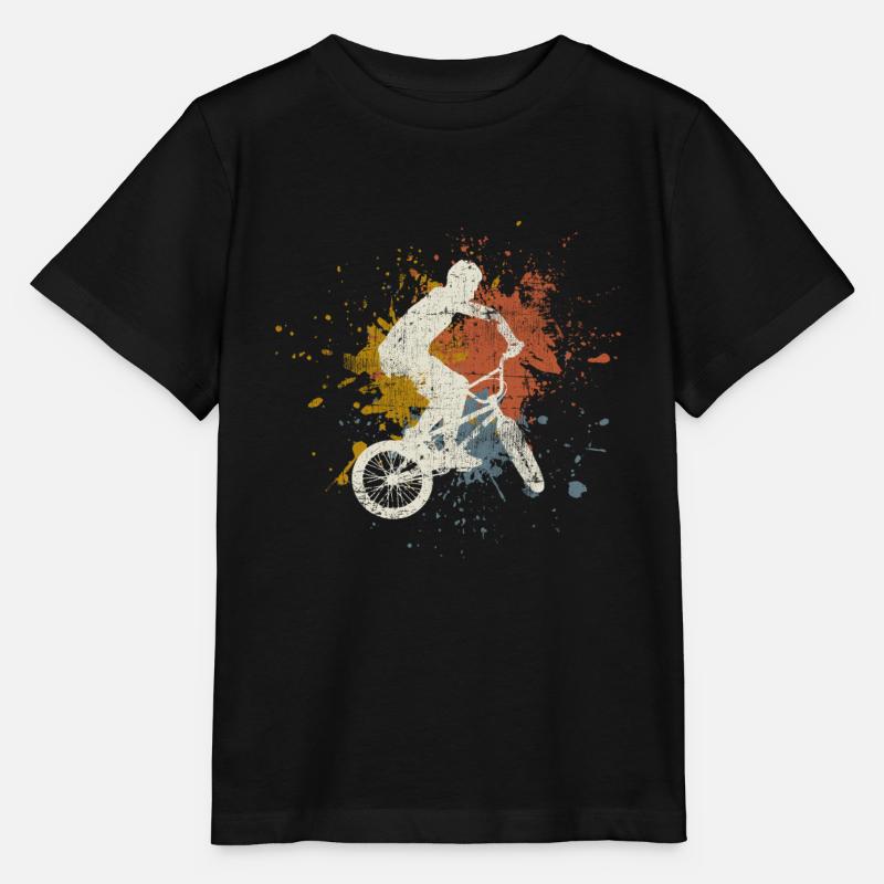 BMX retro - Stanley/Stella Kinder T-Shirt MINI CREATOR  - Schwarz