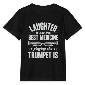 Trumpet trumpeter - Stanley/Stella MINI CREATOR Kids’ T-Shirt - black - Front - Mikhail (115cm)