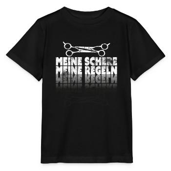 Frisör - Stanley/Stella Kinder T-Shirt MINI CREATOR  - Schwarz - Vorne - Mikhail (115cm)