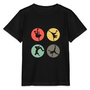 Rétro Breakdance Bboying Gift I Breakdance - T-shirt bio MINI CREATOR Stanley/Stella Enfant - noir - Devant - Mikhail (115cm)