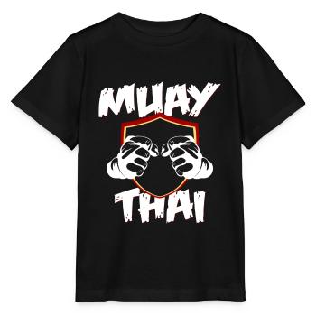 Thai boxing - Stanley/Stella MINI CREATOR Kids’ T-Shirt - black - Front - Mikhail (115cm)