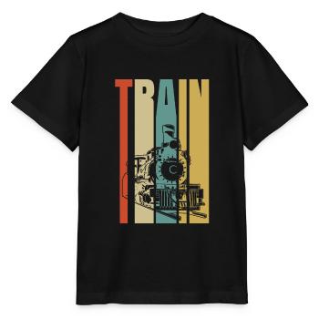 Zug - Stanley/Stella Kinder T-Shirt MINI CREATOR  - Schwarz - Vorne - Mikhail (115cm)