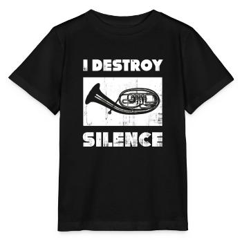 cor ténor - T-shirt bio MINI CREATOR Stanley/Stella Enfant - noir - Devant - Mikhail (115cm)