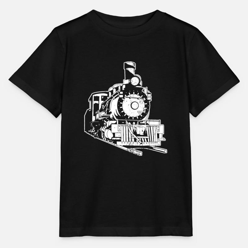 Train trains cadeau de chemin de fer modèle de chemin de fer - T-shirt bio MINI CREATOR Stanley/Stella Enfant - noir