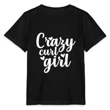 Cadeau de cheveux bouclés Je boucle des dictons de coiffure - T-shirt bio MINI CREATOR Stanley/Stella Enfant - noir - Devant - Mikhail (115cm)