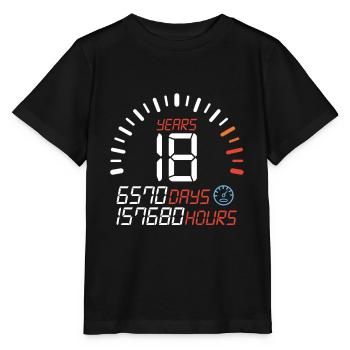 18 ans 18ème anniversaire de la majorité - T-shirt bio MINI CREATOR Stanley/Stella Enfant - noir - Devant - Mikhail (115cm)