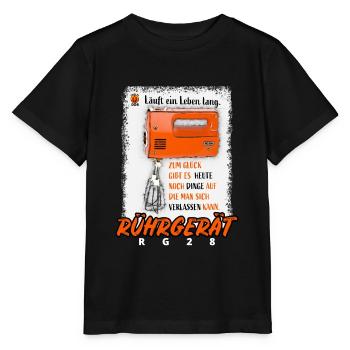 DDR nostalgia cult RG28 housewife gift - Stanley/Stella MINI CREATOR Kids’ T-Shirt - black - Front - Mikhail (115cm)
