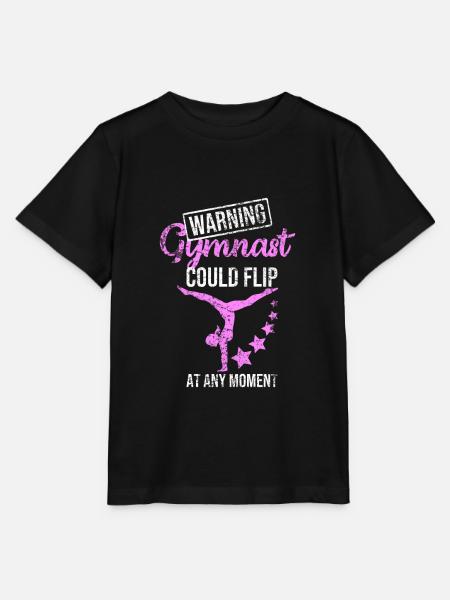 Turnen Handstand - Stanley/Stella Kinder T-Shirt MINI CREATOR  - Schwarz