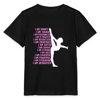 Gymnastics skills - Stanley/Stella MINI CREATOR Kids’ T-Shirt - black - Front - Mikhail (115cm)