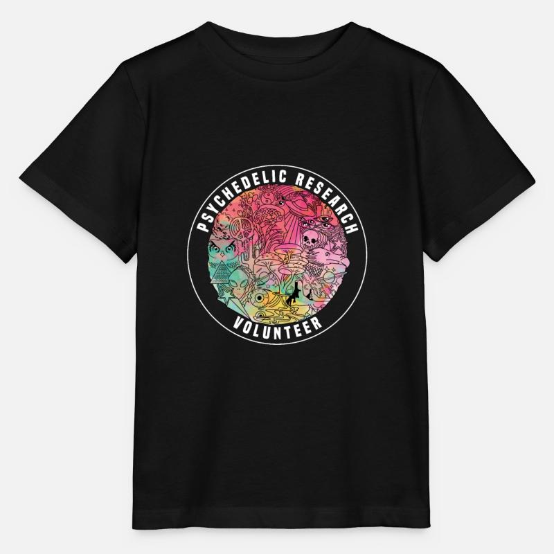 Volontaires de recherche psychédéliques cadeau de saké extra-terrestre - T-shirt bio MINI CREATOR Stanley/Stella Enfant - noir