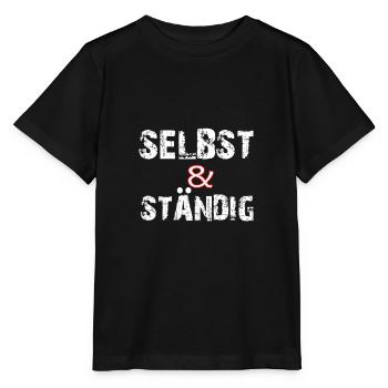 Selbstständig - Stanley/Stella Kinder T-Shirt MINI CREATOR  - Schwarz - Vorne - Mikhail (115cm)
