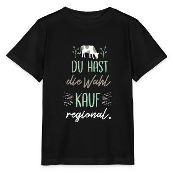 Du hast die Wahl - kauf regional. - Stanley/Stella Kinder T-Shirt MINI CREATOR  - Schwarz - Vorne - Mikhail (115cm)
