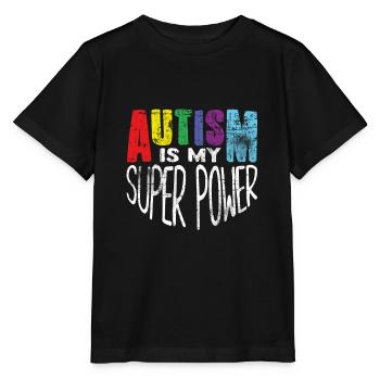 autisme - T-shirt bio MINI CREATOR Stanley/Stella Enfant - noir - Devant - Mikhail (115cm)
