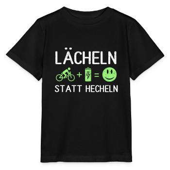 Lächeln Statt Hecheln - Stanley/Stella Kinder T-Shirt MINI CREATOR  - Schwarz - Vorne - Mikhail (115cm)