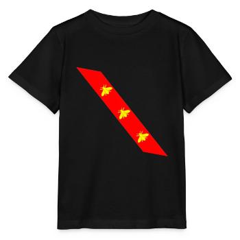 flag of elba napoleon bonaparte - Stanley/Stella Kinder T-Shirt MINI CREATOR  - Schwarz - Vorne - Mikhail (115cm)