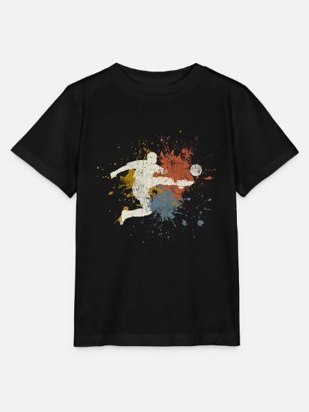 Fußball retro - Stanley/Stella Kinder T-Shirt MINI CREATOR - Schwarz