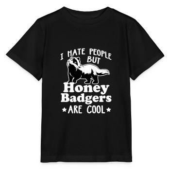 Honey Badger Feisty Marten Ratel Cadeau du voleur - T-shirt bio MINI CREATOR Stanley/Stella Enfant - noir - Devant - Mikhail (115cm)