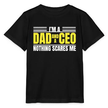 Ich bin ein Vater und ein CEO, nichts macht mir An - Stanley/Stella Kinder T-Shirt MINI CREATOR  - Schwarz - Vorne - Mikhail (115cm)